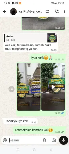 Testimonial Papan Bunga Pernikahan batu