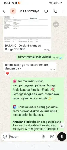 Testimonial Papan Bunga batu