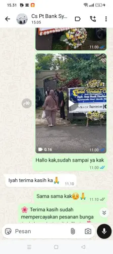 Testimonial Papan Bunga batu